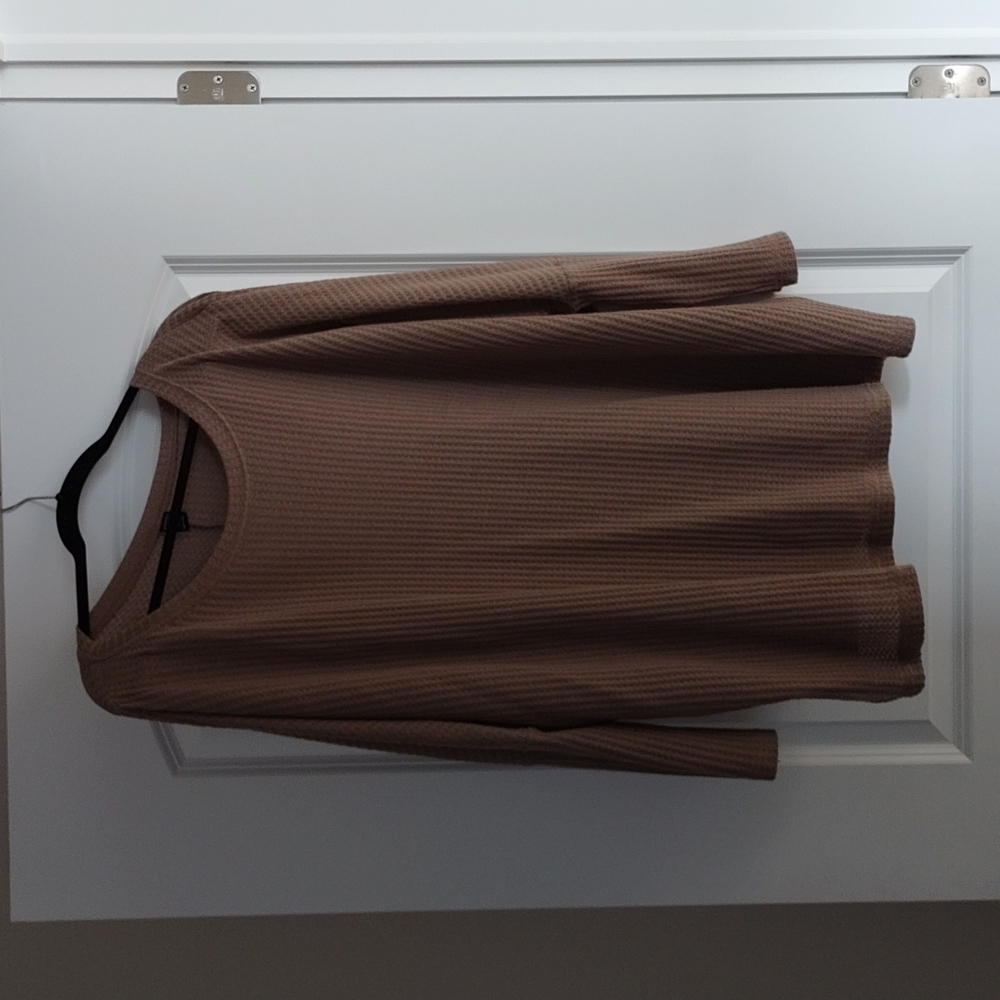 Longsleeve waffle knitshirt